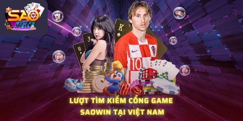 Lượt tìm kiếm cổng game Saowin tại Việt Nam